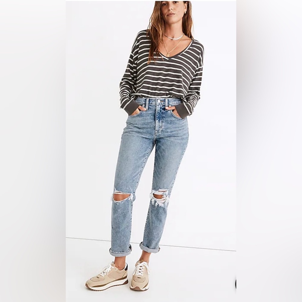 Madewell Roadtripper Slim Boyjean in Caddel Wash!